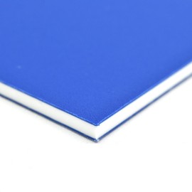 BuyPlastic King ColorCore Plastic Sheet 1/4" x 12" x 24" Blue-White-Blue Color Core, HDPE Board, High Density Polyethylene Panel