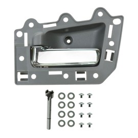 Front Inside Gray/Chrome Door Handle Kit Driver LH Left for 05-10 Grand Cherokee