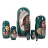 Golden Cockerel Indian Chiefs Nesting Doll 7pc./8''