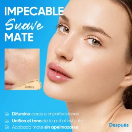Skintific Base En Polvo Ultra Cover Mate Alta Cobertura Matifica y Controla Brillo por 16 h, Minimiza la apariencia de poros, Iguala el tono (04 Beige