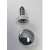 EAP (Set/4) License Plate Chrome Caps / Covers & Screws