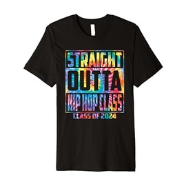 Straight Outta Hip Hop Class Graduation Class 2024 Boys Kids Premium T-Shirt