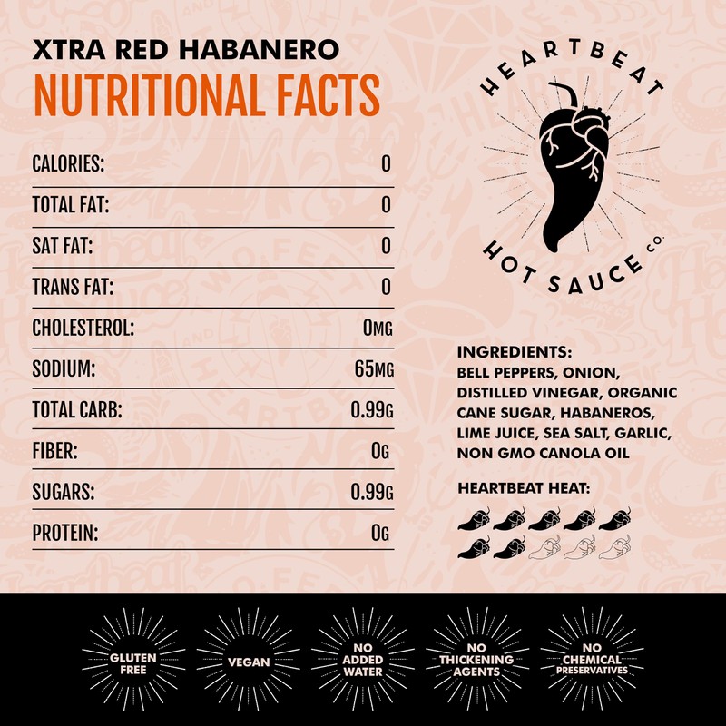Heartbeat Hot Sauce Co. | In Flames Extra Hot Red