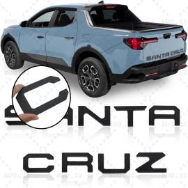Unbranded Matte Black Rear Tailgate Insert Letter Emblem For 2022+ Santa Cruz 3D Letter US