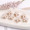 Pearl flower hair clip, mini hair clip, bangs clip, hair clip / 진주플라워 집게핀 미니헤어핀 앞머리핀 헤어집게핀