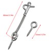 sunnates 2 PCS Stainless Steel Spring Hook and Eye Safety