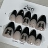 Butterfly Mood Handmade Nail Tips - Short Oval / 버터플라이