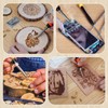 Pyrography Soldering Iron Set, 76-Piece Burning Tool with Adjustable Temperature