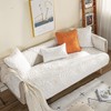 vctops Boho Circle Embroidery Couch Sofa Cover Solid Color Cotton
