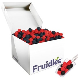 Fruidles Berry Gummy Candy, Nonpareils Coated Gummies (4.4 Pounds, Red & Black Berry)