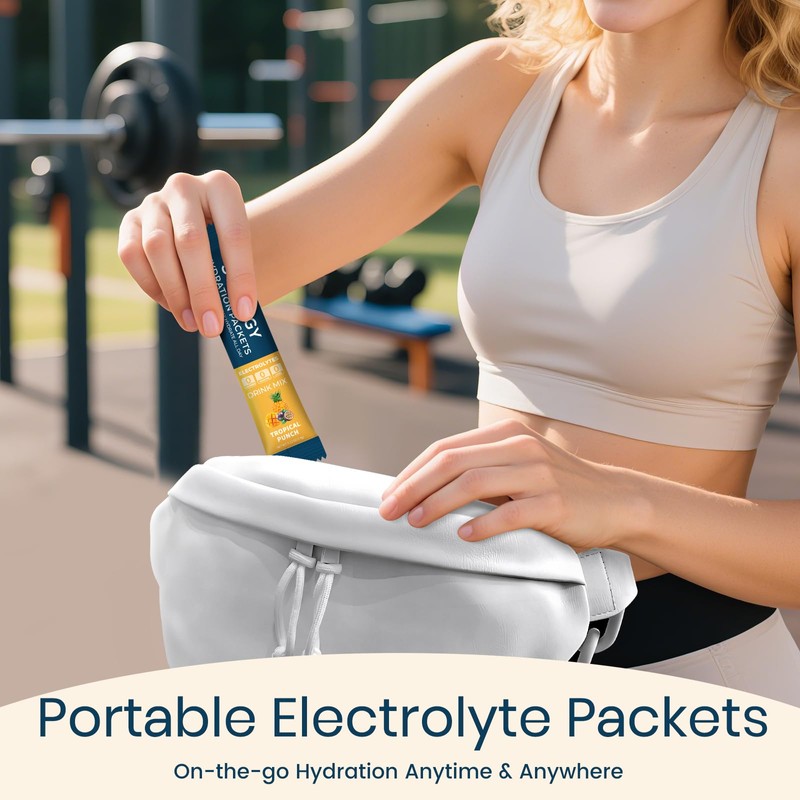 Sooergy Electrolytes Powder Packets Sugar Free Hydration Packets, Liquid Daily
