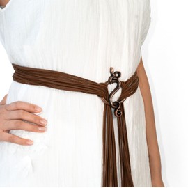 HOEACXY Snake Waist Belt for Women Adjustable Leather Harness Wrap Belt with Serpent Buckle Gothic Boho Steampunk Waist Cincher for Witch Dresses Cosplay Festival Costume