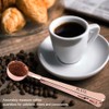 TOPINCN Cucharas de medir de Oro Rosa/Cuchara de café Manija