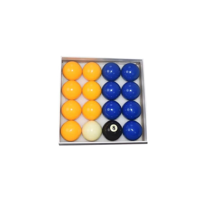 Billiard Balls Blue and Yellow Billiards/Pool Ball Set 2-1/4 Inch(57mm)