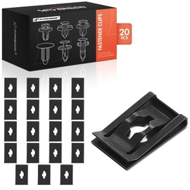 A-Premium 20-Pack Steel Engine Cover Car Retainer Fastener Push Pin Clips Compatible with Honda CR-V Civic Accord Insight Clarity Acura RDX TLX ILX RLX - for 15mm
