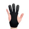 LICQIC Archery Glove, Three Finger Shooting Hunting Leather Gloves Protector