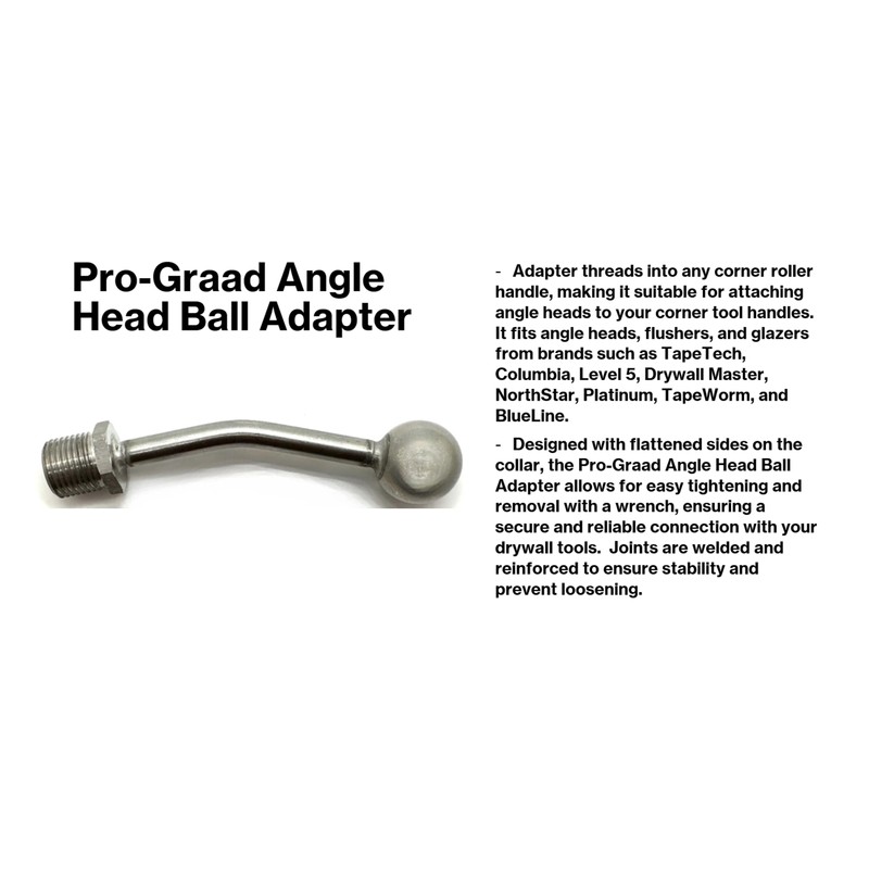 Pro-Graad Angle Head Ball Adapter - Fits TapeTech, Columbia, Level