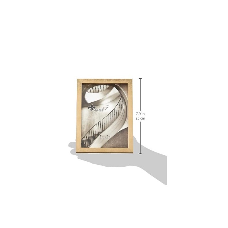 Lawrence Frames 5W x 7-Inch H Chloe Contemporary Gold Picture