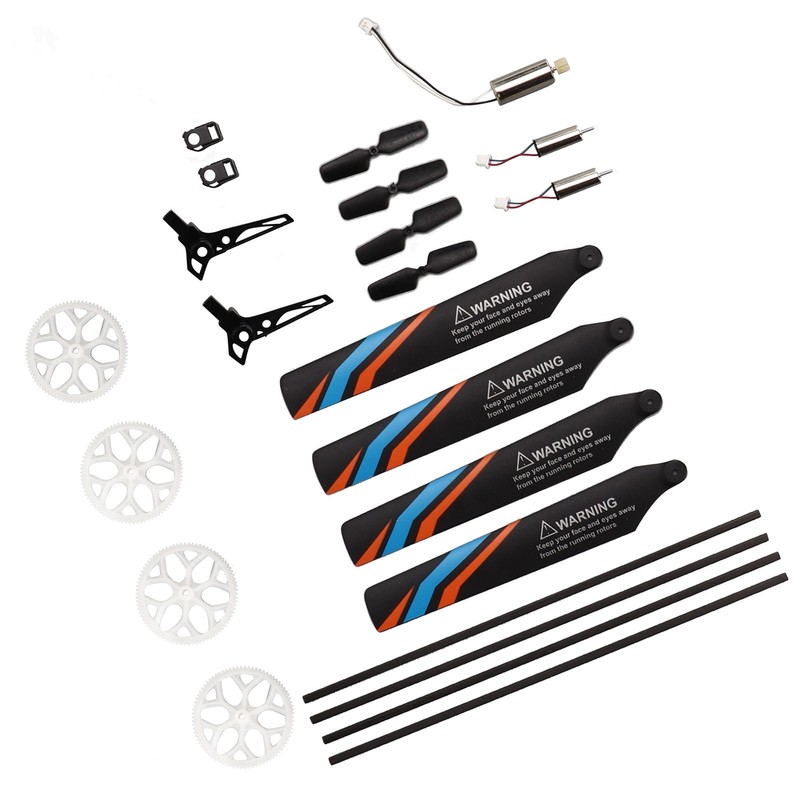 Helicopter Full Replacement Parts Set with 7 Accessories RC Rotor
