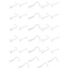 ZAMXHUG 20G Plastic Nose Stud Hide Piercing for School, 7