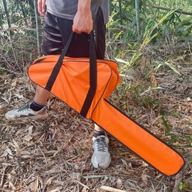 Orange Chainsaw Bag Carrying Case Portable Protection Waterproof Holder Fit for Stihl Husqvarna 12" /14" /16" Chainsaw etc. Storage Bag