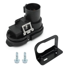 MDEOOSKY 40975 7-Pin Multi-Function Trailer Plug-In Easy Wiring Kit Replacement for Ford GM Dodge, 7 Road Blade and 4-Way Flat Trailer Wiring Adapter