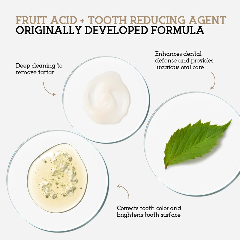 Nobaton 1% Fruit Acid Whitening Ampoule Toothpaste with Nano hap,