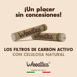 Mister Canapa Activated Carbon and Cellulose Filter Diameter 6 mm Yellow Colour Pack of 50