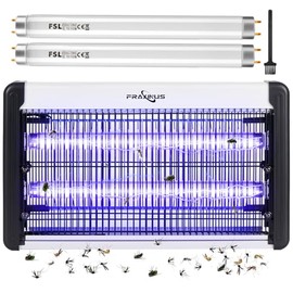 FRAXINUS Electric Bug Zapper, UV Insect Killer, Indoor Fly Catcher, Mosquito Killer Lamp, 3500V High Powered Grids, 20W UV Light Attract to Zap Flying Insects. (Including 2PCS Bulbs)
