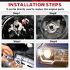 Svicari 2PCS H7 Light Bulb Socket Retainer Holder Adapters Compatible