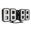 3D LED Digital Desktop Clock Dimmable Snooze Time Memory 12