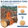 GarveeLife Log Lifting Tongs 28 Inch 4 Claw, Log Grapple