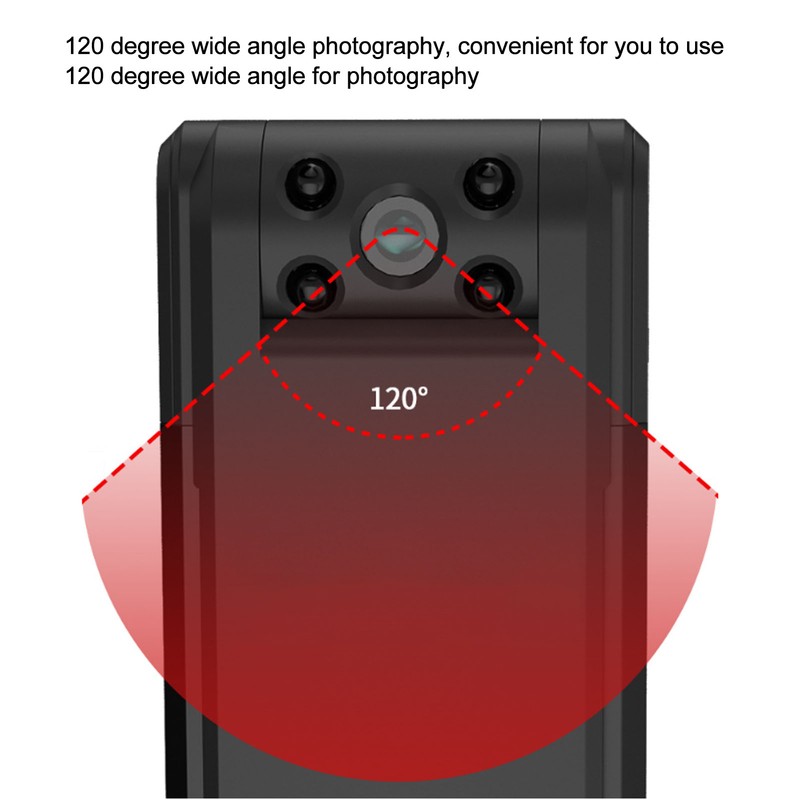 Digital Recorder Metal 1050mah 1080P HD 180 Degree Infrared Rotatable
