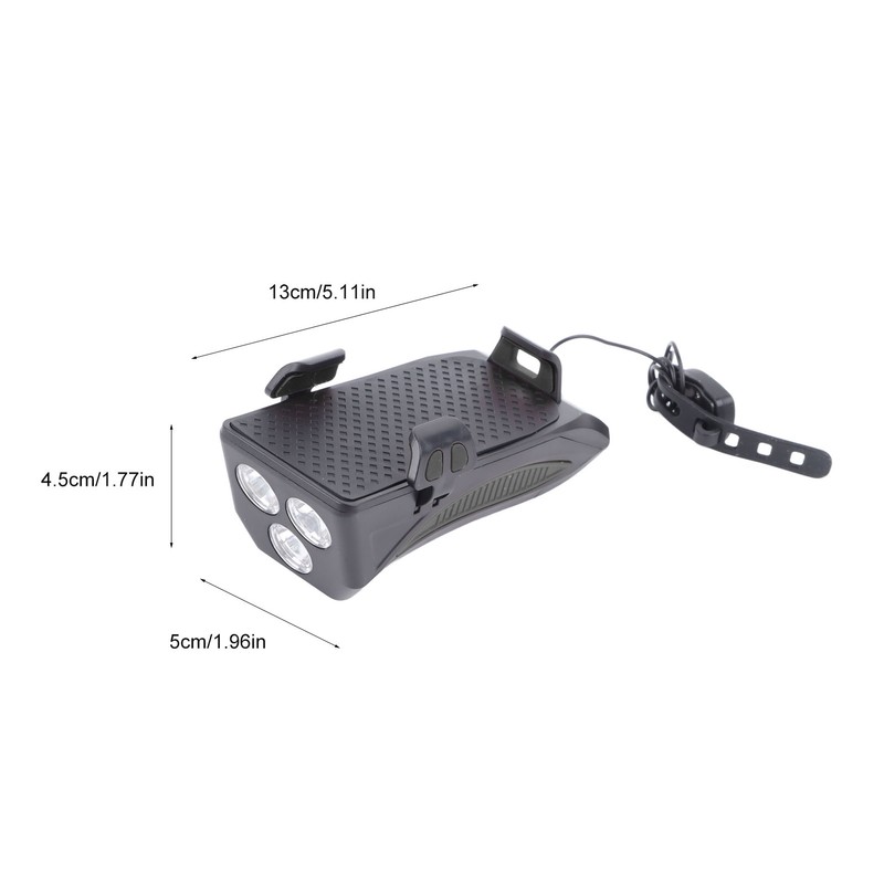 Bicycle Light Multifunctional Bike Phone Stand Headlight Speakers Kit for