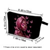 YULUENZE African American Lady Makeup Bag Cute Small Organizer Bag