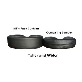 Master Massage Universal Headrest Face Cushion – Professional Face Pillow for Massage Tables & Chairs, Spa Therapy, Beauty Treatment Sleep Black