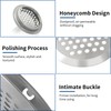 BuxiuGK Pack of 20 53 mm Stainless Steel Round Ventilation