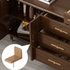 BENBO 30 Pcs Tack-in Drawer Glide L-Shape Drawer Slides and