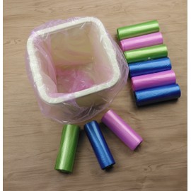 Cand 13 Gallon Kitchen Trash Bags, 9 Rolls / 180 Counts, 3-Color