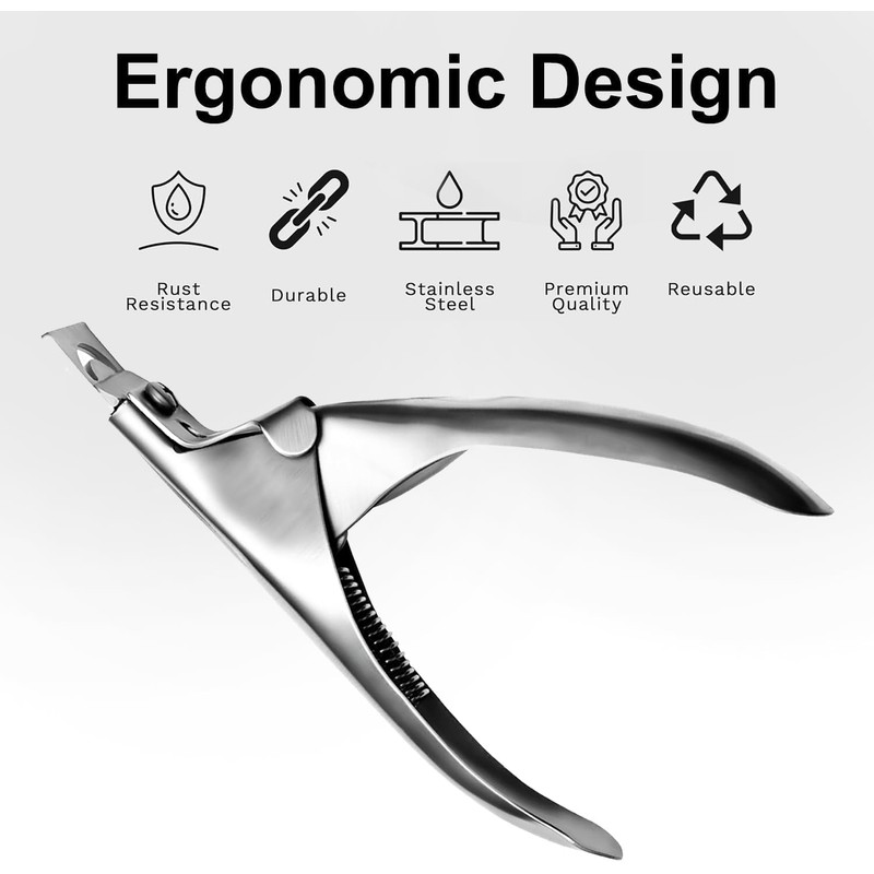 Stainless Steel False Nail Tip Clipper – Professional Acrylic Nail