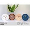 Driini Wooden Analog Desktop Clock – 4.3 in. Decorative Pinewood,
