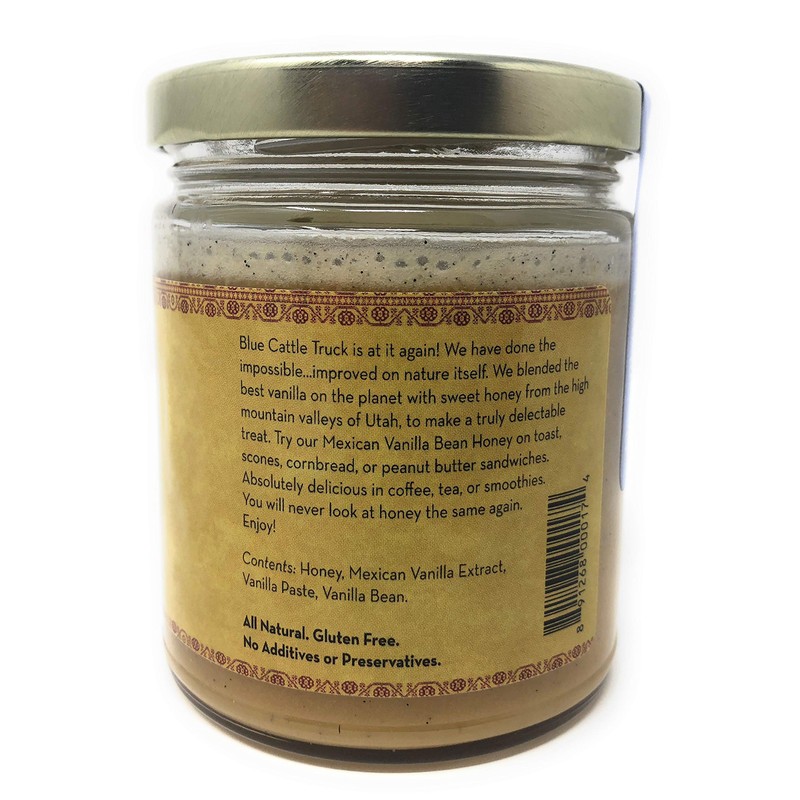 Blue Cattle Trucking Co. Gourmet Mexican Vanilla Bean Honey, 9
