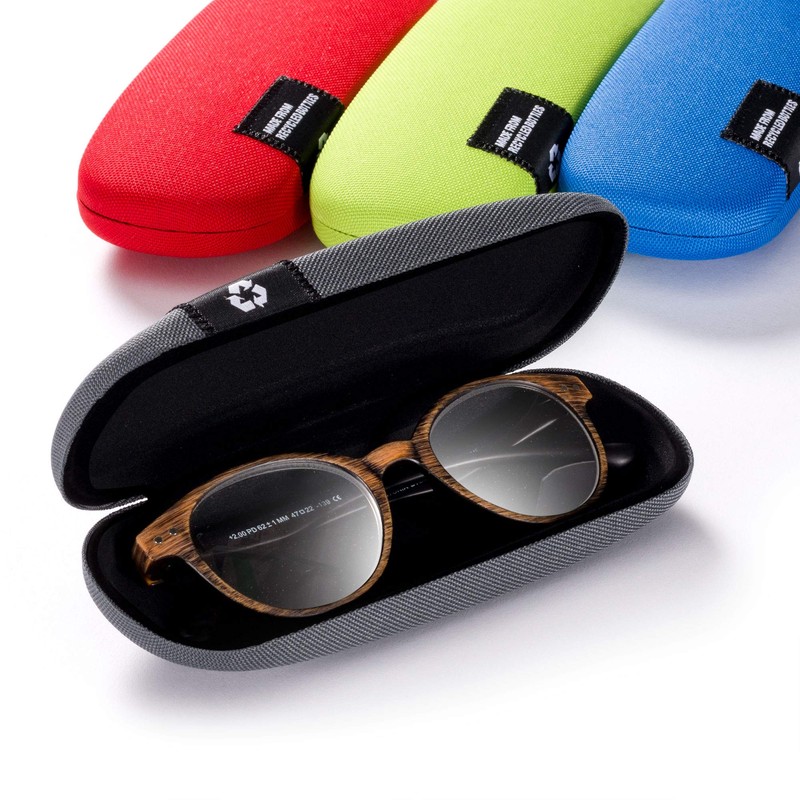 FEFI - Hard case glasses case with fabric cover made