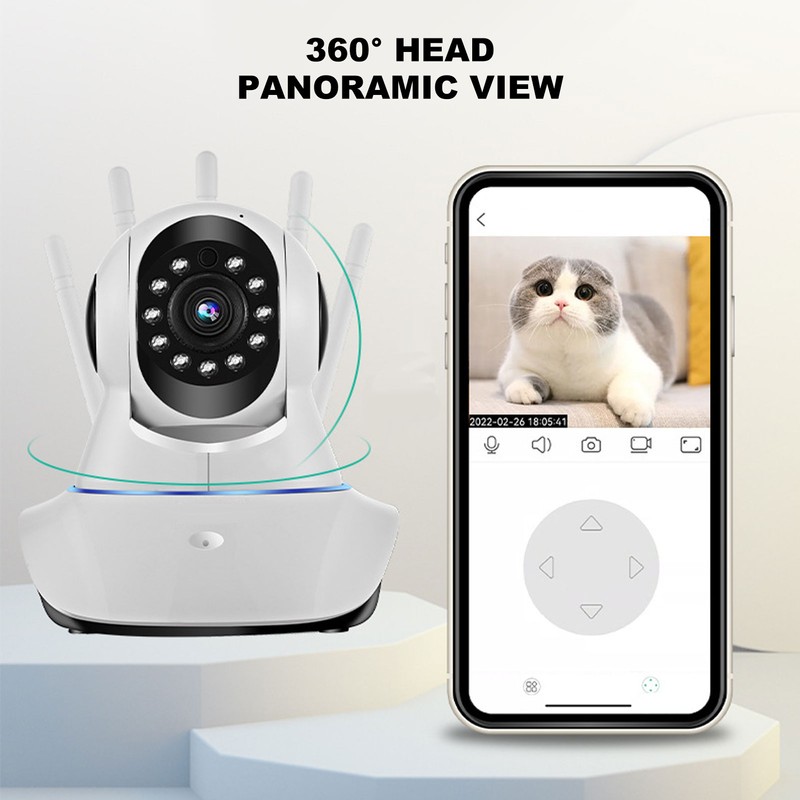 HD Indoor Security Camera 360 Degree Panoramic Night Vision 5
