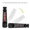 1200W IP55 Waterproof Infrared Electric Freestanding Patio Heater with Touch