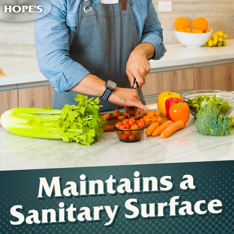 HOPE'S Perfect Granite & Marble Countertop Cleaner with Microfiber Cloth,