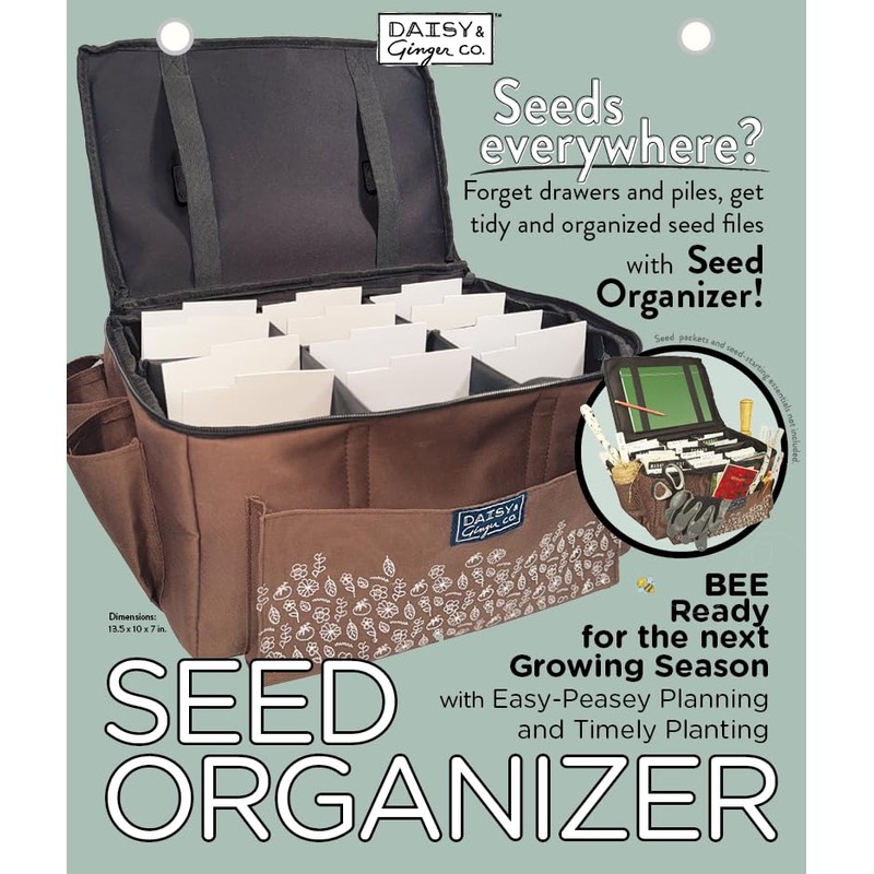 Daisy and Ginger Garden Seed Organizer