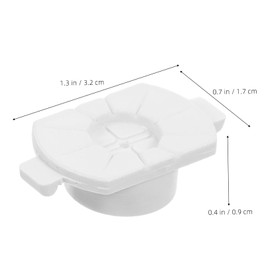 ORFOFE 2pcs Eyeglass Edging Machine Mounting Suction Cup Thickwalled for Glasses Lens Grinding