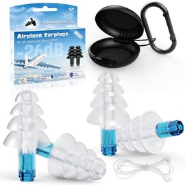 VIGOROAD Tapones Para Los Oídos Para El Alivio De La Presión De Los Oídos Del Avión, 2 Pares Adultos De Silicona Suave Reutilizables Tapones Para Los 