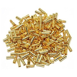 powerday 3.5mm Gold Bullet Connector Male or Female Plug for Battery ESC Motor(50 Pairs)